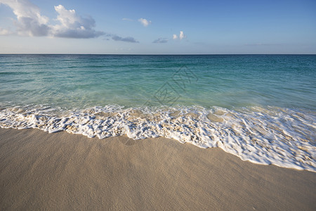 阿鲁巴海滩日出背景图片