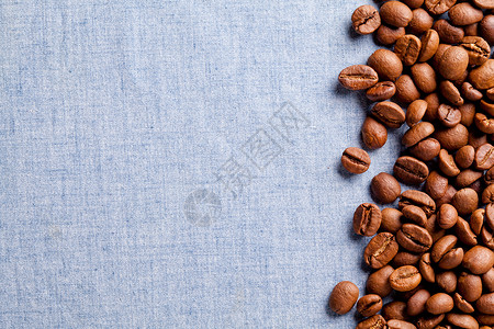 咖啡谷物班纳棕色食物蓝色黑色框架豆子宏观背景图片