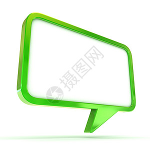 讲话泡泡绿色广告演讲空白话框插图博客气泡背景图片