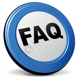 矢量 3d faq 图标背景图片