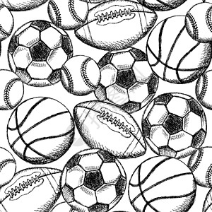 足球 美国足球 棒球和篮球比赛场地游戏墨水雕刻冠军联盟运动插图竞赛体育场插画