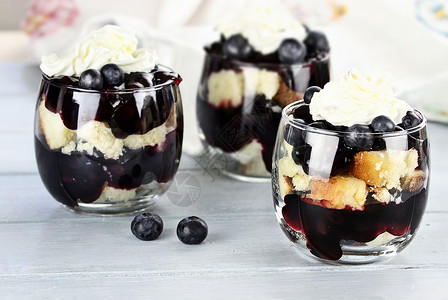 蓝莓Trifle高清图片