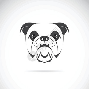狗头狗脸矢量图像(bulldog)设计图片
