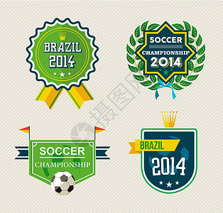 巴西古老标签竞赛丝带几何比赛游戏产品杯子锦标赛收藏足球背景图片