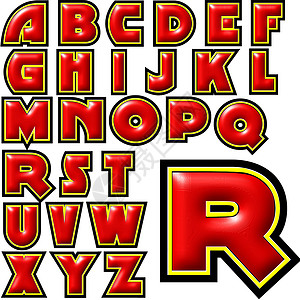 华康字体ABC 字母矢量设计背景