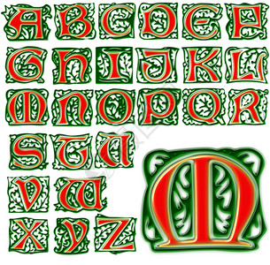 华康字体ABC 字母矢量设计背景