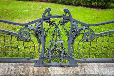 法国大使馆前花园铁装饰围栏的详情 编号高清图片