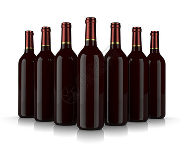 酒瓶红色血管玻璃状展览生活白色饮料玻璃插图瓶子背景图片