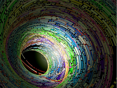 矢量多彩的旋转漩涡墙纸光谱运动隧道坡度涡流海报艺术插图背景图片