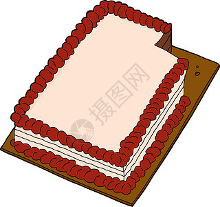 切片蛋糕过白背景图片