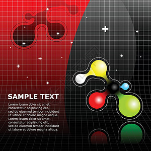 化学分子背景图片