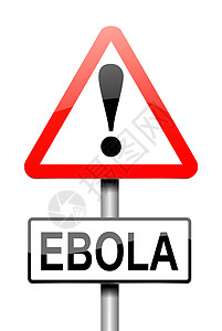 埃博拉概念疾病路标插图警告背景图片
