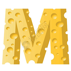 奶酪字母M幼儿园字体烹饪购物卡通片食物拼写学校小吃语法背景图片