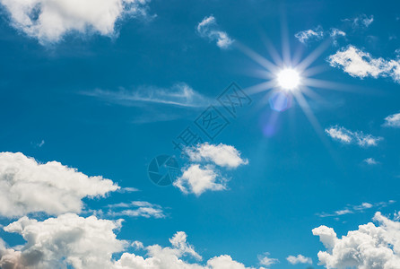 与太阳和蓝天臭氧环境天空气候天气阳光蓝色柔软度气象场景背景图片