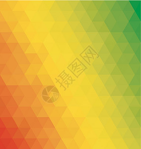 抽象几何图案雷鬼黄色马赛克正方形光谱织物红色网格横幅绿色设计图片