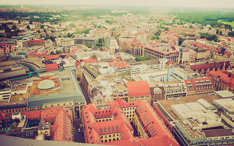 Leiipzig 空中视图鸟瞰图唇膏城市天际场景背景图片