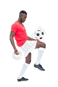 红色足球素材黑色的团队运动高清图片