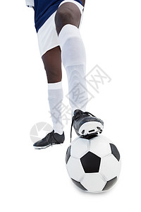 足球运动员站在球场上齿轮运动世界运动服短裤播放器杯子活动团队足球鞋背景图片