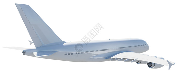 白色现代飞机运输客机航空公司喷气喷射涡轮航空飞机机身背景图片
