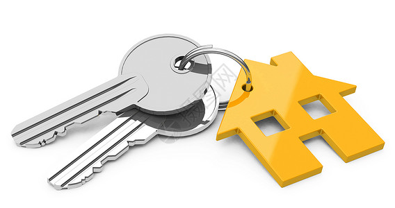 房子的钥匙住宅房地产住房公寓建筑学财产小屋钥匙链建筑安全背景图片