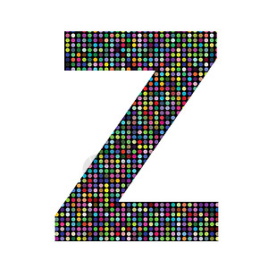 多色字母 Z背景图片
