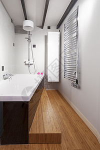 洗浴室浴缸家具装修设计师窗户镜子柜台龙头房地产虚荣背景图片