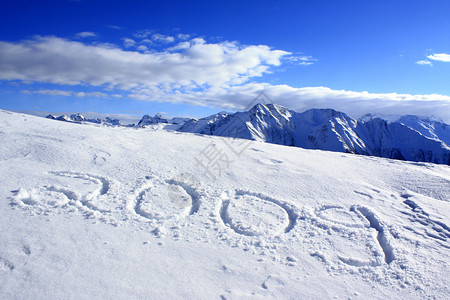 新年 新年度山脉季节性白色季节冻结背景图片
