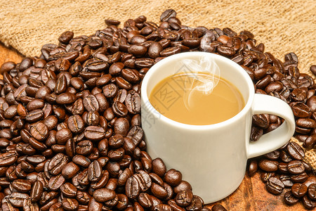 咖啡渍素材酿造的咖啡时间休闲时光高清图片