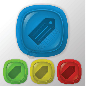 标签玻璃店铺折扣按钮商业阴影价格正方形互联网插图背景图片