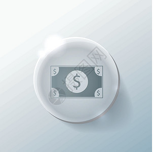 美元账单卡通片购物银行商业贷款技术按钮市场圆圈界面背景图片