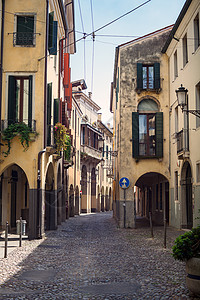 帕多瓦街城市旅游房屋建筑旅行城市生活建筑学意大利语背景图片