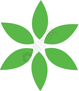 绿色花瓣绿色树叶和花瓣花朵Logo概念生活植物群环境植物回收商业行星绿色植物生态地球设计图片