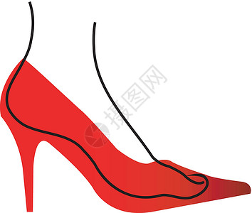 红高跟鞋A 红脚图中的脚设计图片