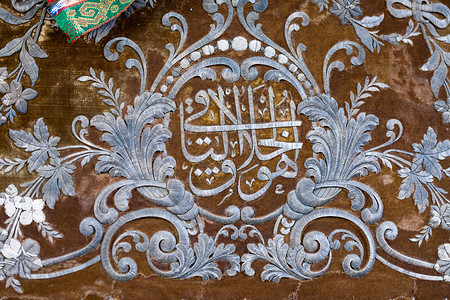 墓的装饰 土耳其王朝帝国艺术嘎子创始人珍珠脚凳高清图片