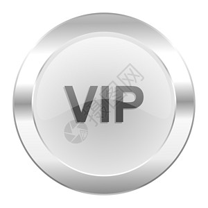 VIP图标孤立的 vip 铬网络图标背景