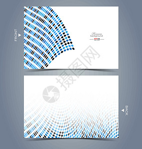 英才型商务卡设计模板卡片蓝色马赛克网络白色艺术横幅创造力商业电脑背景图片