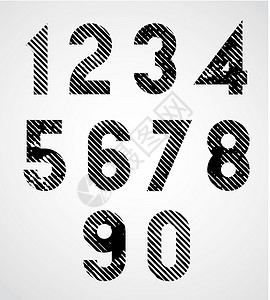 奇数带有对角线的黑斑数字设计图片