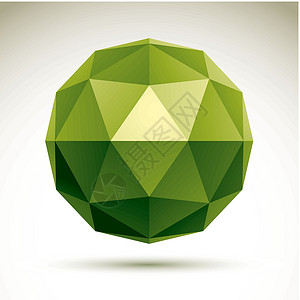 矢量抽象 3D 对象 技术设计元素模板电子产品教育矿物插图建造多边形生态绿色地球科学背景图片