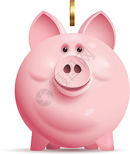 猪你成功矢量小猪银行财务玩具账户投资符号赚钱金融家居支付成功设计图片