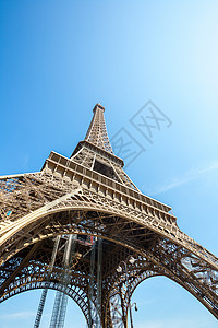 埃菲尔铁塔天空旅游纪念碑首都绿色城市风景旅行铁塔观光背景图片