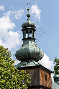 克拉科维亚钟楼纪念碑古董高清图片