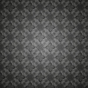 矢量抽象模式白色正方形装饰品三角形灰色阴影黑色背景图片
