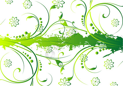 背景摘要艺术品插图绿色风格叶子背景图片