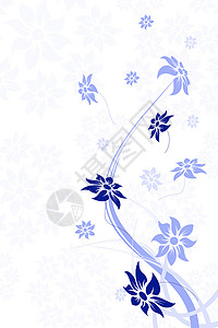 花卉背景蓝色婚礼背景图片