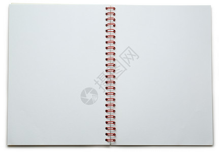 空白笔记板工作室笔记本金属日记戒指文档笔记纸软垫笔记教育背景图片
