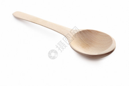 木勺勺子钢包搅拌勺影棚木头食物白色用具厨房炊具背景图片