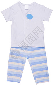 上衣 背面的婴儿衣服裤子白色蓝色粉色男生衬衫淋浴服装孩子们孩子背景图片