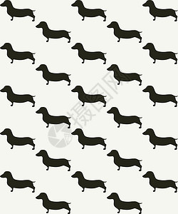 磷酸铁锂可爱的小狗苏格兰磷酸铁环绕着光滑的双影女孩们展示插图纺织品夫妻幸福打印犬类爪子墙纸插画