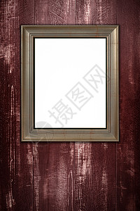 旧图片框房间绘画墙纸镜子苦恼插图金属摄影木头边界背景图片