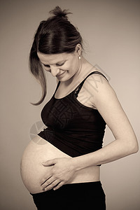 孕妇妈妈母亲女士母性女性父母肚子工作室怀孕腹部背景图片